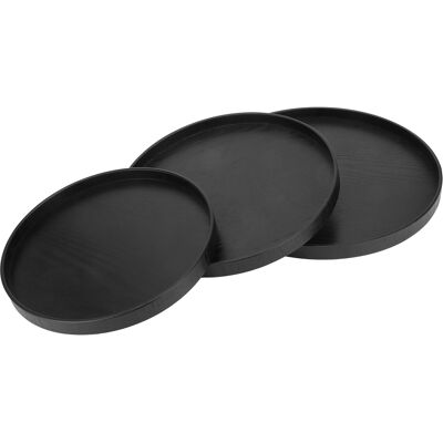 MCKENSA Plateau À Thé Rond En Bois, Plateau À Fruits Original, Vaisselle, Couverts, Accessoire De Cuisine - Publicité MCKENSA Plateau À Thé Rond En Bois, Plateau À Fruits Original, Vaisselle, Couverts, Accessoire De Cuisine - Publicité