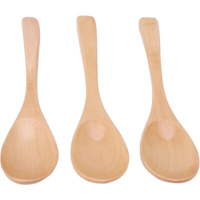 MCKENSA Lot De 3 Cuillères En Bois, Louches Et Ustensiles De Cuisine Pour Porridge Et Desserts. Publicité MCKENSA Lot De 3 Cuillères En Bois, Louches Et Ustensiles De Cuisine Pour Porridge Et Desserts. Publicité