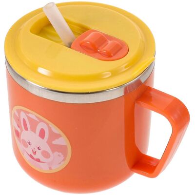 LISATR Gobelet Isotherme Pour Enfants Avec Couvercle À Paille Et Motif Dessin Animé-10x8cm - Publicité LISATR Gobelet Isotherme Pour Enfants Avec Couvercle À Paille Et Motif Dessin Animé-10x8cm - Publicité