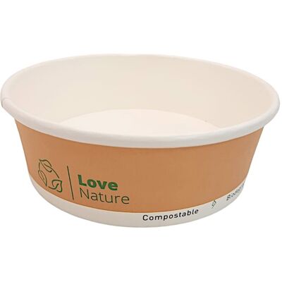 OEM Bol En Papier Kraft Sans Plastique 500 Ml, Lot De 50 Pièces Bol - Publicité OEM Bol En Papier Kraft Sans Plastique 500 Ml, Lot De 50 Pièces Bol - Publicité