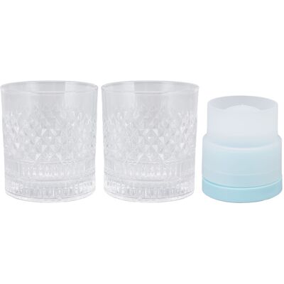 MCKENSA Ensemble De Moules À Glaçons Ronds En Forme De Verre À Whisky Pour Cocktails Et Boissons - Cadeau Original Et Ingénieux Pour Homme - Publicité MCKENSA Ensemble De Moules À Glaçons Ronds En Forme De Verre À Whisky Pour Cocktails Et Boissons - Cadeau Original Et Ingénieux Pour Homme - Publicité