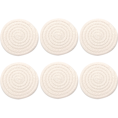 HERUSI Dessous De Verre Tissés À La Main, Absorbants, Ronds, Résistants À La Chaleur, Ultra-absorbants, Gris Clair - Publicité HERUSI Dessous De Verre Tissés À La Main, Absorbants, Ronds, Résistants À La Chaleur, Ultra-absorbants, Gris Clair - Publicité