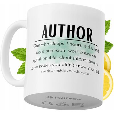 OEM Mug Humoristique Pour Auteur, Avec Texte Amusant Et Design Graphique, Idéal Pour Les Anniversaires, Les Fêtes Et Les Occasions Spéciales. Mug Premium Pour La Maison, Le Bureau Et Le Travail. Blanc, 33 - Publicité OEM Mug Humoristique Pour Auteur, Avec Texte Amusant Et Design Graphique, Idéal Pour Les Anniversaires, Les Fêtes Et Les Occasions Spéciales. Mug Premium Pour La Maison, Le Bureau Et Le Travail. Blanc, 33 - Publicité