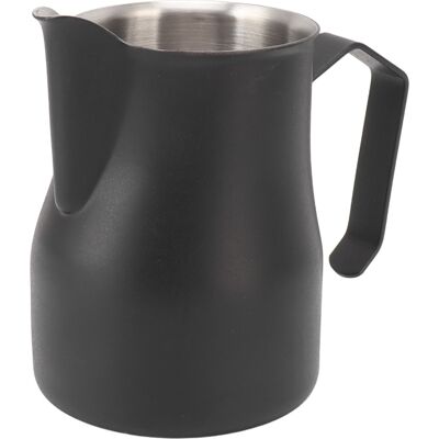 MCKENSA Pichet À Lait En Acier Inoxydable 304 Avec Bec Verseur Et Graduation, Idéal Pour Le Café Et Les Lattes Au Bureau Ou Au Travail, Noir Mat, 350 Ml - Publicité MCKENSA Pichet À Lait En Acier Inoxydable 304 Avec Bec Verseur Et Graduation, Idéal Pour Le Café Et Les Lattes Au Bureau Ou Au Travail, Noir Mat, 350 Ml - Publicité