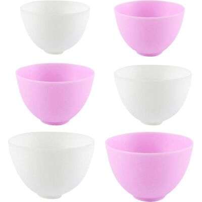 YUDO Lot De 6 Bols À Masques En Silicone À Faire Soi-même - Publicité YUDO Lot De 6 Bols À Masques En Silicone À Faire Soi-même - Publicité