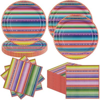 OEM 40 Pièces Assiettes En Papier, Rayures Arc-en-ciel, 23 Cm, Vaisselle Jetable Anniversaire, Fête Enfant Et Extérieur - Publicité OEM 40 Pièces Assiettes En Papier, Rayures Arc-en-ciel, 23 Cm, Vaisselle Jetable Anniversaire, Fête Enfant Et Extérieur - Publicité