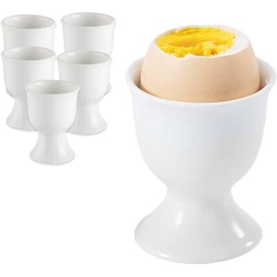 OEM Ensemble De 6 Coquetiers En Porcelaine Blanche, Empilables, 7 X 5 Cm, Pour Tous Vos Petits-déjeuners Et Buffets, Œufs Durs Et À La Coque. Publicité OEM Ensemble De 6 Coquetiers En Porcelaine Blanche, Empilables, 7 X 5 Cm, Pour Tous Vos Petits-déjeuners Et Buffets, Œufs Durs Et À La Coque. Publicité