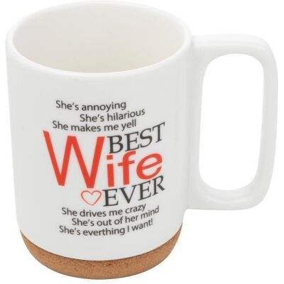 OEM Mug Florina « Meilleure Épouse » Sur Pied, 280 Ml - Publicité OEM Mug Florina « Meilleure Épouse » Sur Pied, 280 Ml - Publicité