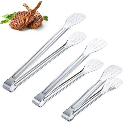 OEM Pinces Cuisine Ensemble, Pince Barbecue En Acier Inoxydable,3 Pinces(33,8 Cm, 28,2 Cm, 24,1 Cm) Anti-adhésive Et Résistant À La Chaleur De Pinces Grill Pour Barbecue, Buffet, Salade(argent) - Publicité OEM Pinces Cuisine Ensemble, Pince Barbecue En Acier Inoxydable,3 Pinces(33,8 Cm, 28,2 Cm, 24,1 Cm) Anti-adhésive Et Résistant À La Chaleur De Pinces Grill Pour Barbecue, Buffet, Salade(argent) - Publicité