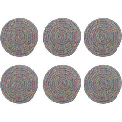 HERUSI Dessous De Verre Tissés À La Main, Absorbants, Ronds, Résistants À La Chaleur, Ultra-absorbants, Gris Clair - Publicité HERUSI Dessous De Verre Tissés À La Main, Absorbants, Ronds, Résistants À La Chaleur, Ultra-absorbants, Gris Clair - Publicité