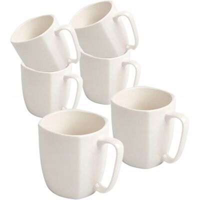 OEM Lot De 6 Grandes Tasses À Café Carrées Altom Design Regular 400 Ml - Publicité OEM Lot De 6 Grandes Tasses À Café Carrées Altom Design Regular 400 Ml - Publicité