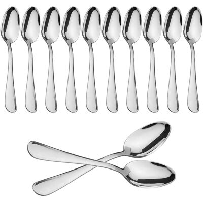 OEM 12 Cuillères À Moka, Acier Inoxydable 18/0, Hautement Poli, Résistant Aux Taches, Lave-vaisselle - Publicité OEM 12 Cuillères À Moka, Acier Inoxydable 18/0, Hautement Poli, Résistant Aux Taches, Lave-vaisselle - Publicité