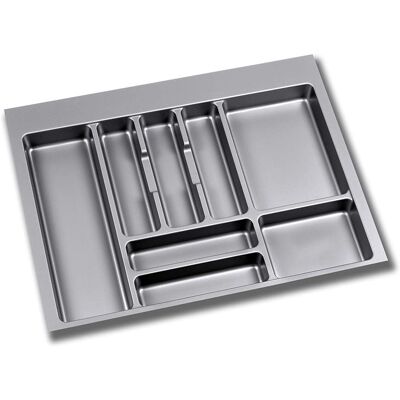 SYMOLEXA 1 - Range Couverts Ajustable - Organiseur De Tiroir - Pour Modules 70cm - Plastique Gris - 63,6x48,2cm - Publicité SYMOLEXA 1 - Range Couverts Ajustable - Organiseur De Tiroir - Pour Modules 70cm - Plastique Gris - 63,6x48,2cm - Publicité