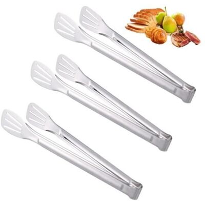 OEM 3 Pinces De Cuisine, Acier Inoxydable 304, 23,5 Cm, Multifonctionnelles, Antirouille, Pour Barbecue Et Préparation Alimentaire - Publicité OEM 3 Pinces De Cuisine, Acier Inoxydable 304, 23,5 Cm, Multifonctionnelles, Antirouille, Pour Barbecue Et Préparation Alimentaire - Publicité