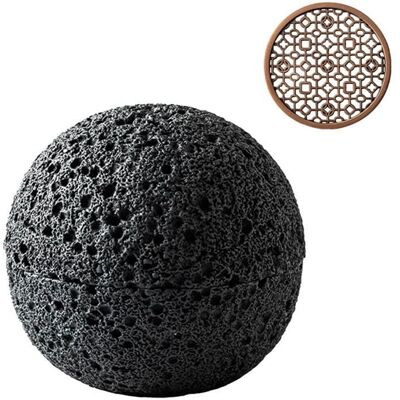 OEM 1 Bol Cuisine Moléculaire, Forme Planète Volcanique En Pierre De Feu, Plateau Cuivre, Effet Fumée Froide, Service Gastronomique Haut De Gamme - Publicité OEM 1 Bol Cuisine Moléculaire, Forme Planète Volcanique En Pierre De Feu, Plateau Cuivre, Effet Fumée Froide, Service Gastronomique Haut De Gamme - Publicité