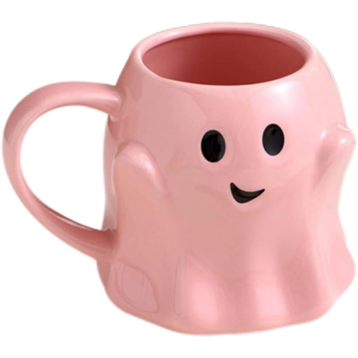 KAJFJAD Mug Fantôme D'Halloween, 414 Ml, Motif Fantôme Mignon, Idéal Pour Halloween, Cadeau D'Anniversaire Parfait Pour Enfants Et Adultes, Rose - Publicité KAJFJAD Mug Fantôme D'Halloween, 414 Ml, Motif Fantôme Mignon, Idéal Pour Halloween, Cadeau D'Anniversaire Parfait Pour Enfants Et Adultes, Rose - Publicité