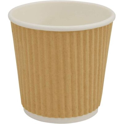 DESIGN IN Tasses À Café En Papier 1000 Pcs 4oz 100ml Marron - Publicité DESIGN IN Tasses À Café En Papier 1000 Pcs 4oz 100ml Marron - Publicité