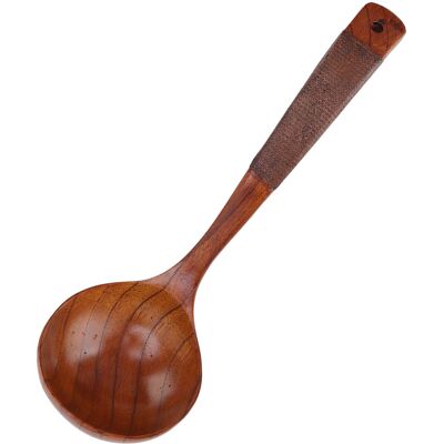 MCKENSA Cuillère Japonaise À Long Manche Incurvé, Grande Cuillère À Soupe Ronde En Bois, Type 1 - Publicité MCKENSA Cuillère Japonaise À Long Manche Incurvé, Grande Cuillère À Soupe Ronde En Bois, Type 1 - Publicité
