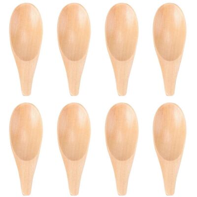 LISATR Lot De 8 Mini Cuillères À Lait En Poudre, Cuillères En Bois À Manche Court, Cuillères À Glace, Accessoires De Cuisine Pour Le Thé, Cuillères À Sucre Légères-7.00x2.50x0.50cm - Publicité LISATR Lot De 8 Mini Cuillères À Lait En Poudre, Cuillères En Bois À Manche Court, Cuillères À Glace, Accessoires De Cuisine Pour Le Thé, Cuillères À Sucre Légères-7.00x2.50x0.50cm - Publicité