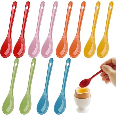OEM Lot De 12 Cuillère, Céramique, 12.3cm, Coloré, 6 Teintes, Trou De Suspension, Cuisine, Café, Dessert - Publicité OEM Lot De 12 Cuillère, Céramique, 12.3cm, Coloré, 6 Teintes, Trou De Suspension, Cuisine, Café, Dessert - Publicité