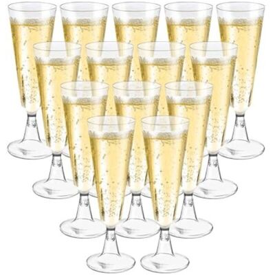 Scotch 50 Pièces Flûtes À Champagne Transparent, Verres À Champagne En Plastique Élégantes Reutilisables, 160ml Gobelet Verre À Bière Vin Cocktail Pour Fêtes, Mariages, Noël - Publicité Scotch 50 Pièces Flûtes À Champagne Transparent, Verres À Champagne En Plastique Élégantes Reutilisables, 160ml Gobelet Verre À Bière Vin Cocktail Pour Fêtes, Mariages, Noël - Publicité