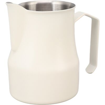 MCKENSA Pichet À Lait En Acier Inoxydable 304 Avec Bec Verseur Et Graduation, Idéal Pour Le Bureau Ou Le Travail, Blanc Mat, 550 Ml - Publicité MCKENSA Pichet À Lait En Acier Inoxydable 304 Avec Bec Verseur Et Graduation, Idéal Pour Le Bureau Ou Le Travail, Blanc Mat, 550 Ml - Publicité