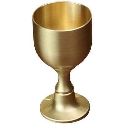 LISATR Gobelet En Alliage De Cuivre, Coupe À Vin Antique, Gobelet À Liqueur En Métal, Coupe Rétro-5.50x3.00x3.00cm-golden - Publicité LISATR Gobelet En Alliage De Cuivre, Coupe À Vin Antique, Gobelet À Liqueur En Métal, Coupe Rétro-5.50x3.00x3.00cm-golden - Publicité