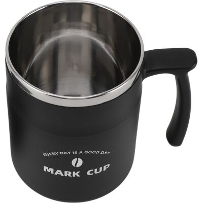 MCKENSA Tasse À Café Grande Capacité, Étanche, En Acier Inoxydable, Avec Couvercle Et Paille, Idéale Pour Le Bureau, Les Voyages Et La Maison (noir). Publicité MCKENSA Tasse À Café Grande Capacité, Étanche, En Acier Inoxydable, Avec Couvercle Et Paille, Idéale Pour Le Bureau, Les Voyages Et La Maison (noir). Publicité
