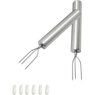 OEM Fourchettes À Pommes De Terre Et Maïs – Lot De 2, En Acier Inoxydable, Réutilisables, Idéales Pour Barbecue Et Grillades - Publicité OEM Fourchettes À Pommes De Terre Et Maïs – Lot De 2, En Acier Inoxydable, Réutilisables, Idéales Pour Barbecue Et Grillades - Publicité