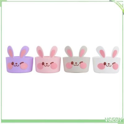 OEM Botte De Bouteille - Fafeicy - Motif Lapin De Dessin Animé - Silicone - 4 Pièces - 8x8x8 Cm - Publicité OEM Botte De Bouteille - Fafeicy - Motif Lapin De Dessin Animé - Silicone - 4 Pièces - 8x8x8 Cm - Publicité