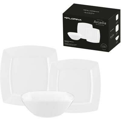 OEM Assiettes Plates En Porcelaine Florina Arcadia Pour 6 Personnes - Publicité OEM Assiettes Plates En Porcelaine Florina Arcadia Pour 6 Personnes - Publicité