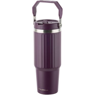 OEM Mug Isotherme Muki En Acier Inoxydable 890 Ml Violet - Publicité OEM Mug Isotherme Muki En Acier Inoxydable 890 Ml Violet - Publicité