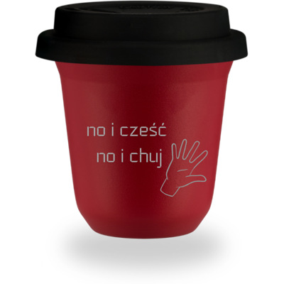 OEM Mug Rouge De 240 Ml Avec Inscription « Salut, Bonjour Et Putain » Et Couvercle Noir - Publicité OEM Mug Rouge De 240 Ml Avec Inscription « Salut, Bonjour Et Putain » Et Couvercle Noir - Publicité
