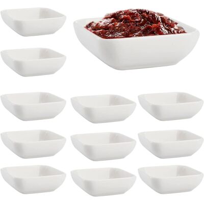 OEM Bols À Sauce Carrés En Plastique, Ensemble De 12 Pièces, Bols À Dessert, 7,5 X 3,5 Cm, Bols À Sushi Blancs Pour Apéritifs, Sushis, Sauce Soja Et Sauces - Publicité OEM Bols À Sauce Carrés En Plastique, Ensemble De 12 Pièces, Bols À Dessert, 7,5 X 3,5 Cm, Bols À Sushi Blancs Pour Apéritifs, Sushis, Sauce Soja Et Sauces - Publicité