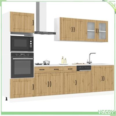 OEM Ensemble D'Armoires De Cuisine 7 Pcs - Kalmar - Chêne Artisanal - Bois D'Ingénierie - Grand Rangement - Publicité OEM Ensemble D'Armoires De Cuisine 7 Pcs - Kalmar - Chêne Artisanal - Bois D'Ingénierie - Grand Rangement - Publicité