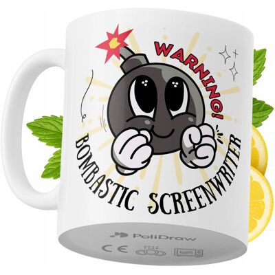 OEM Mug Humoristique Pour Scénariste, Avec Texte Amusant Et Design Graphique. Idéal Pour Les Anniversaires, Les Fêtes Et Les Occasions Spéciales. Mug Premium Pour La Maison, Le Bureau Et Le Travail. Blanc - Publicité OEM Mug Humoristique Pour Scénariste, Avec Texte Amusant Et Design Graphique. Idéal Pour Les Anniversaires, Les Fêtes Et Les Occasions Spéciales. Mug Premium Pour La Maison, Le Bureau Et Le Travail. Blanc - Publicité