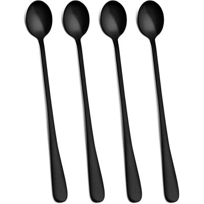 Cuillères À Thé Glacé À Long Manche De 23 Cm, Cuillères À Cocktail, Lot De 4-aquaforge - Publicité Cuillères À Thé Glacé À Long Manche De 23 Cm, Cuillères À Cocktail, Lot De 4-aquaforge - Publicité