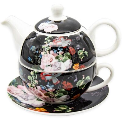 OEM Théière Traditionnelle Bella Fiore À Fleurs, Carafe De 450 Ml Avec Tasse Et Soucoupe - Publicité OEM Théière Traditionnelle Bella Fiore À Fleurs, Carafe De 450 Ml Avec Tasse Et Soucoupe - Publicité
