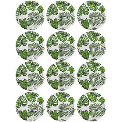 YUDO Assiette De 30 Feuilles De Monstera - Publicité YUDO Assiette De 30 Feuilles De Monstera - Publicité