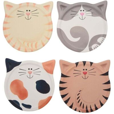OEM Lot De 4 Dessous De Verre Absorbants En Céramique, Motif Chat Mignon, Pour Table Basse, Lait, Café, Boissons Chaudes, Etc. Publicité OEM Lot De 4 Dessous De Verre Absorbants En Céramique, Motif Chat Mignon, Pour Table Basse, Lait, Café, Boissons Chaudes, Etc. Publicité