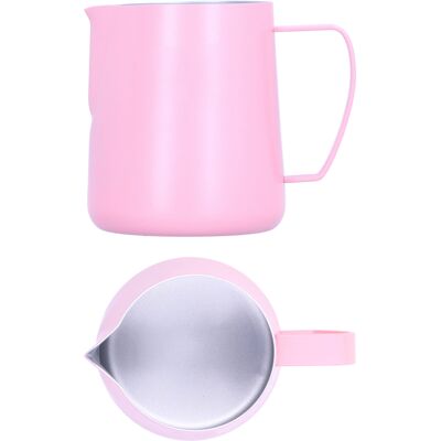 MCKENSA Pichet À Café 400 Ml Avec Mousseur À Lait Fantaisie Et Bec Verseur En Forme De Bec D'Aigle, Rose, Idéal Pour La Maison Et Les Cafés. Publicité MCKENSA Pichet À Café 400 Ml Avec Mousseur À Lait Fantaisie Et Bec Verseur En Forme De Bec D'Aigle, Rose, Idéal Pour La Maison Et Les Cafés. Publicité