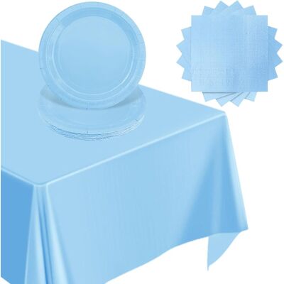 GRASSLIN 37 Pièces Vaisselle,1 Nappe Imperméable,16 Assiettes Papier,20 Serviettes,fête Anniversaire - Publicité GRASSLIN 37 Pièces Vaisselle,1 Nappe Imperméable,16 Assiettes Papier,20 Serviettes,fête Anniversaire - Publicité
