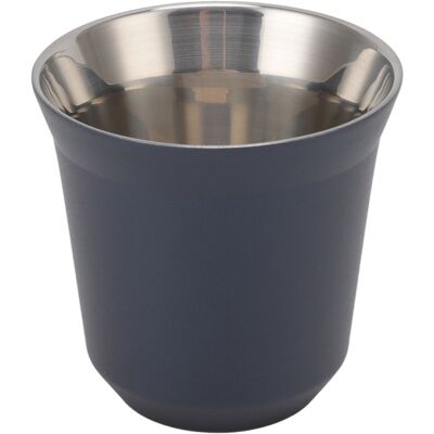HEAT Mug Isotherme En Acier Inoxydable 304 À Double Paroi, 80 Ml, Bleu Foncé, Idéal Pour La Maison Et Le Camping. Publicité HEAT Mug Isotherme En Acier Inoxydable 304 À Double Paroi, 80 Ml, Bleu Foncé, Idéal Pour La Maison Et Le Camping. Publicité