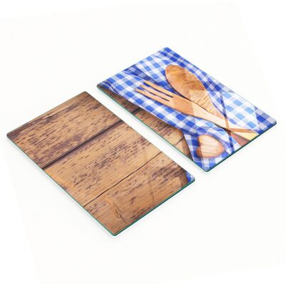 OEM Planches En Verre Résistantes Et Élégantes Avec Couverts En Bois À Motifs 2x30x52 Cm - Publicité OEM Planches En Verre Résistantes Et Élégantes Avec Couverts En Bois À Motifs 2x30x52 Cm - Publicité