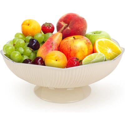 OC-PRO Corbeille À Fruits, En Pet De Qualité Alimentaire, 25 X 13 X 11 Cm, Amovible, Moderne, Avec Trous De Drainage, Bol Décoratif Pour Fruits, Articles De Salle De Bain, Cuisine, Blanc - Publicité OC-PRO Corbeille À Fruits, En Pet De Qualité Alimentaire, 25 X 13 X 11 Cm, Amovible, Moderne, Avec Trous De Drainage, Bol Décoratif Pour Fruits, Articles De Salle De Bain, Cuisine, Blanc - Publicité