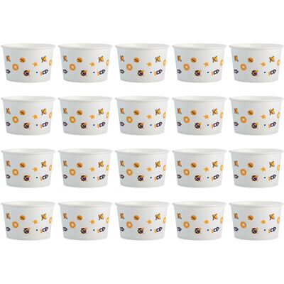 MCKENSA Lot De 20 Bols En Papier Jetables, Étanches Et Polyvalents, Pour Le Service À Domicile Et En Magasin. Publicité MCKENSA Lot De 20 Bols En Papier Jetables, Étanches Et Polyvalents, Pour Le Service À Domicile Et En Magasin. Publicité
