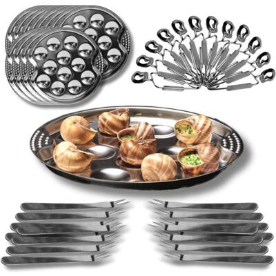 OEM 12 Pièces Service À Escargots, Assiettes 12 Trous En Inox, Pinces Et Piques Acier Inoxydable, Idéal Pour Dîners Festifs Et Dégustations Raffinées - Publicité OEM 12 Pièces Service À Escargots, Assiettes 12 Trous En Inox, Pinces Et Piques Acier Inoxydable, Idéal Pour Dîners Festifs Et Dégustations Raffinées - Publicité
