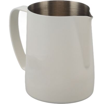 A MOON Verseuse À Lait Bec Verseur Falcon 600ml, Tasse À Mousser En Acier Inoxydable 304 Blanc Pour Café Maison - Publicité A MOON Verseuse À Lait Bec Verseur Falcon 600ml, Tasse À Mousser En Acier Inoxydable 304 Blanc Pour Café Maison - Publicité