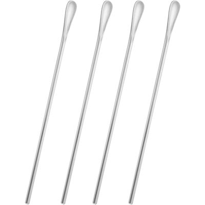 AHLSEN Bravix Cuillère À Mélanger Le Café En Acier Inoxydable À Long Manche, Bâtonnet À Cocktail Et Bâtonnet À Mélanger Le Thé Glacé. Longueur 22 Cm/8,66 Pouces, Argent, 4 Pièces - Publicité AHLSEN Bravix Cuillère À Mélanger Le Café En Acier Inoxydable À Long Manche, Bâtonnet À Cocktail Et Bâtonnet À Mélanger Le Thé Glacé. Longueur 22 Cm/8,66 Pouces, Argent, 4 Pièces - Publicité