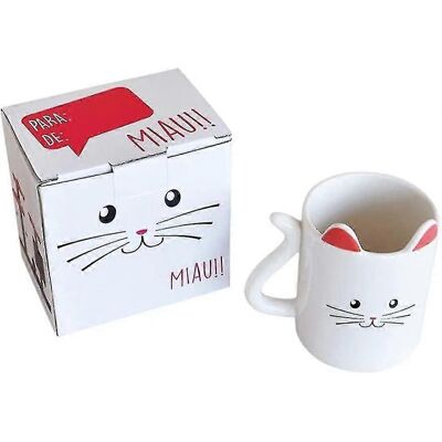LISATR Mug En Céramique En Forme De Chat Mignon Avec Des Oreilles, Idéal Pour Le Café, Le Thé Ou Le Lait. Publicité LISATR Mug En Céramique En Forme De Chat Mignon Avec Des Oreilles, Idéal Pour Le Café, Le Thé Ou Le Lait. Publicité